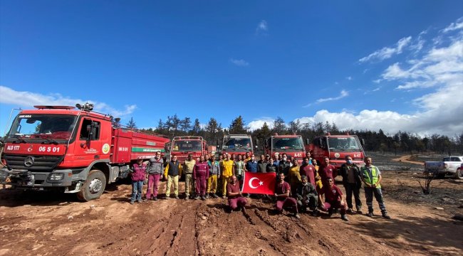 Çubuk'taki orman yangını söndürüldü