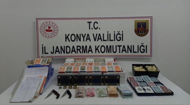 Konya'da kumar oynayan ve Kovid-19 tedbirlerini ihlal eden kişilere 49 bin 346 lira ceza