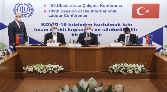 Bakan Bilgin, işçi ve işveren konfederasyonlarının temsilcileriyle bir araya geldi:
