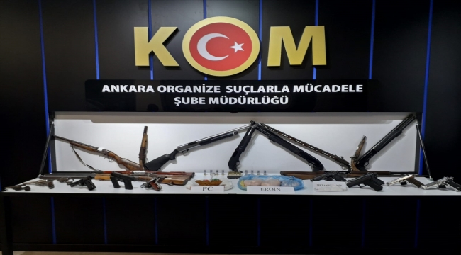 Ankara'da uyuşturucu ve silah ticareti yapan suç örgütüne yönelik operasyon: 29 gözaltı