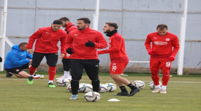Sivasspor Galatasaray maçı hazırlıklarını sürdürdü